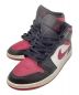 NIKE（ナイキ）の古着「NIKE AIR JORDAN 1 MID」｜ブラック×ワインレッド×ホワイト