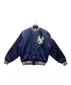 MLB×NEW YORK YANKEESエムエルビー×ニューヨークヤンキース）の古着「スタジャン」｜ネイビー