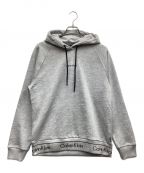 Calvin Kleinカルバンクライン）の古着「HEATHER LOGO HOODIE」｜グレー