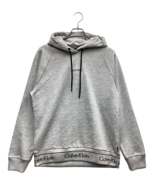 Calvin Klein（カルバンクライン）Calvin Klein (カルバンクライン) HEATHER LOGO HOODIE グレー サイズ:Mの古着・服飾アイテム