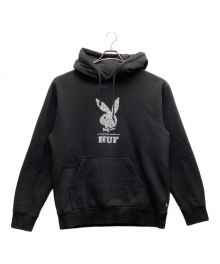 HUF×PLAYBOY（ハフ×プレイボーイ）の古着「パーカー」｜ブラック