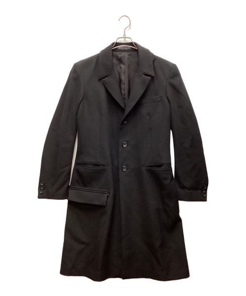 REGULATION Yohji Yamamoto（レギュレーションヨウジヤマモト）REGULATION Yohji Yamamoto (レギュレーションヨウジヤマモト) Re ARMY GABARDINE S-3BS NOTCHED LAPEL LONG JACKET ブラック サイズ:1の古着・服飾アイテム