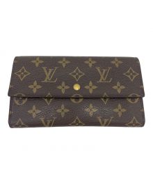 LOUIS VUITTON（ルイ ヴィトン）の古着「3つ折り財布」｜ブラウン