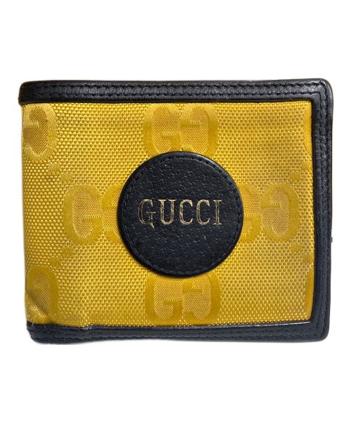 GUCCI（グッチ）GUCCI (グッチ) 2つ折り財布 イエロー×ブラックの古着・服飾アイテム