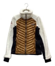 THE NORTH FACE（ザ ノース フェイス）の古着「フリース切替ダウンジャケット」｜ブラウン×ブラック×ホワイト