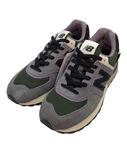 NEW BALANCE（ニューバランス）NEW BALANCE (ニューバランス) ローカットスニーカー グレー×グリーン サイズ:27cm 未使用品の古着・服飾アイテム