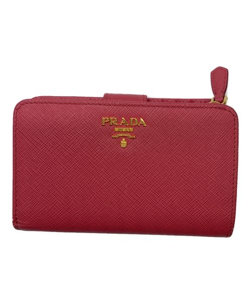 PRADA（プラダ）PRADA (プラダ) 2つ折り財布 ピンクの古着・服飾アイテム