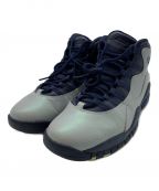 NIKEナイキ）の古着「AIR JORDAN10」｜グレー×ネイビー