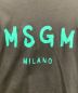 中古・古着 MSGM (エムエスジーエム) ロングスリーブカットソー ブラック サイズ:L：3980円