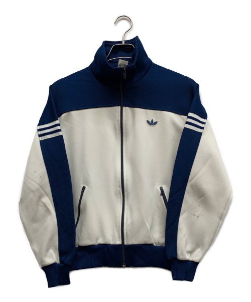 adidas（アディダス）adidas (アディダス) トラックジャケット ホワイト×ブルー サイズ:3の古着・服飾アイテム