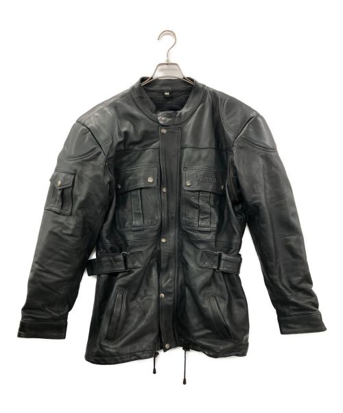 BELSTAFF（ベルスタッフ）BELSTAFF (ベルスタッフ) モーターサイクルレザージャケット ブラック サイズ:Lの古着・服飾アイテム