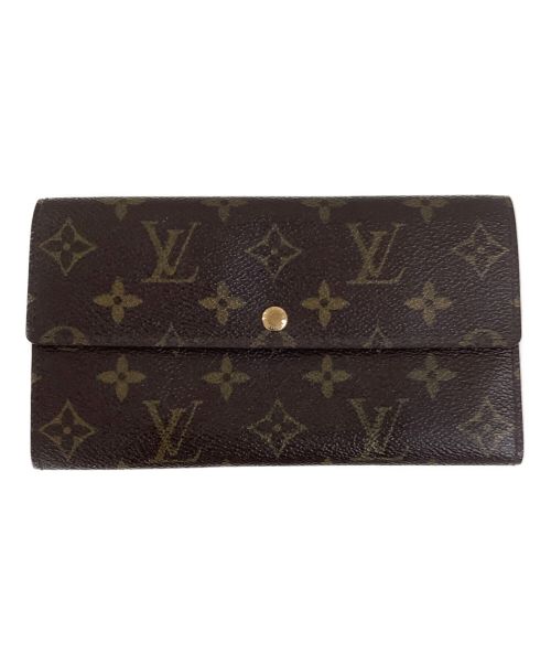 LOUIS VUITTON（ルイ ヴィトン）LOUIS VUITTON (ルイ ヴィトン) ポルトモネ・ビエ・トレゾール ブラウンの古着・服飾アイテム