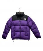 THE NORTH FACEザ ノース フェイス）の古着「Nuptse Jacket」｜ブラック×パープル