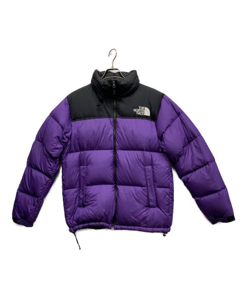 THE NORTH FACE（ザ ノース フェイス）THE NORTH FACE (ザ ノース フェイス) Nuptse Jacket ブラック×パープル サイズ:XLの古着・服飾アイテム