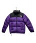 THE NORTH FACE（ザ ノース フェイス）の古着「Nuptse Jacket」｜ブラック×パープル