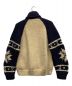 CANADIAN SWEATER (カナディアンセーター) カウチンニットジャケット ネイビー×ベージュ サイズ:-：6800円