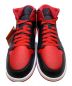 NIKE (ナイキ) AIR JORDAN1MID ブラック×レッド サイズ:27.5：12800円