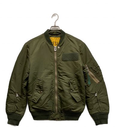 中古・古着通販】DIESEL (ディーゼル) MA-1ジャケット カーキ サイズ:S｜ブランド・古着通販 トレファク公式【TREFAC  FASHION】スマホサイト