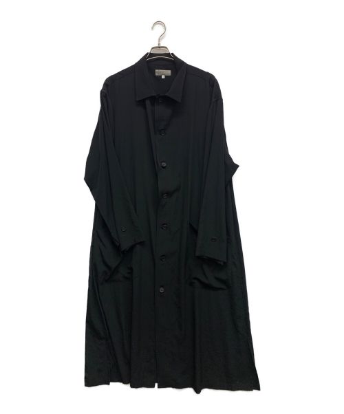 YOHJI YAMAMOTO（ヨウジヤマモト）YOHJI YAMAMOTO (ヨウジヤマモト) タキシードスタンドフォールカラーシャツコート ブラック サイズ:3の古着・服飾アイテム