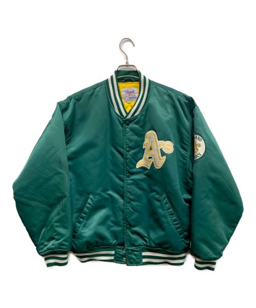 STARTER（スターター）STARTER (スターター) oakland athletics　スタジャン グリーン サイズ:Lの古着・服飾アイテム