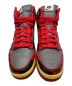 NIKE (ナイキ) DUNK HI グレー×レッド サイズ:26.5：5800円