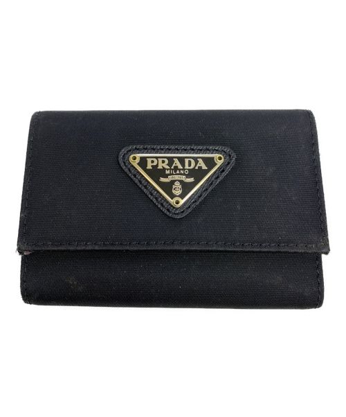 PRADA（プラダ）PRADA (プラダ) ナイロンキーケース ブラックの古着・服飾アイテム