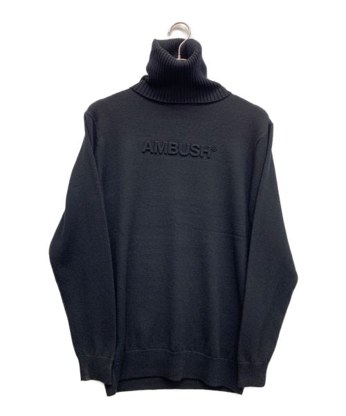 AMBUSH（アンブッシュ）AMBUSH (アンブッシュ) タートルネックエンボスニット ブラック サイズ:FREE 未使用品の古着・服飾アイテム