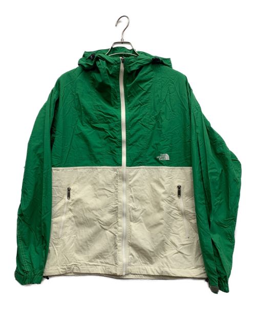 THE NORTH FACE（ザ ノース フェイス）THE NORTH FACE (ザ ノース フェイス) コンパクトジャケット グリーン×ホワイト サイズ:XLの古着・服飾アイテム