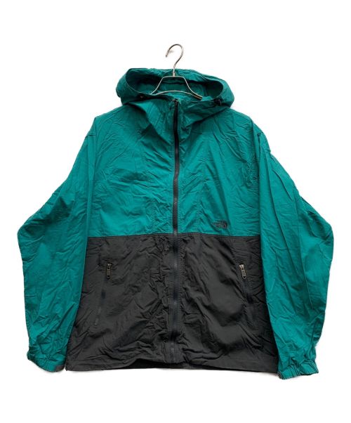 THE NORTH FACE（ザ ノース フェイス）THE NORTH FACE (ザ ノース フェイス) コンパクトジャケット ブラック×グリーン サイズ:XLの古着・服飾アイテム