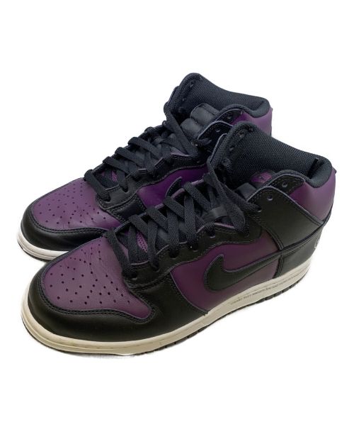 NIKE（ナイキ）NIKE (ナイキ) FRAGMENT DESIGN (フラグメント デザイン) DUNK HIGH CITY PACK BEIJING パープル×ブラック サイズ:9の古着・服飾アイテム