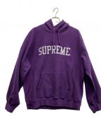 SUPREMEシュプリーム）の古着「Varsity Hooded Sweatshirt」｜パープル