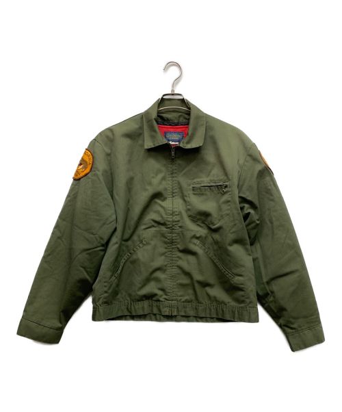 OSH KOSH B'gosh（オシュコシュ ビゴッシュ）OSH KOSH B'gosh (オシュコシュ ビゴッシュ) ライナー付ジャケット グリーン×レッド サイズ:44REGの古着・服飾アイテム