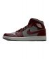 NIKE (ナイキ) AIR JORDAN1　MID ワインレッド×グレー サイズ:26.5 未使用品：10800円