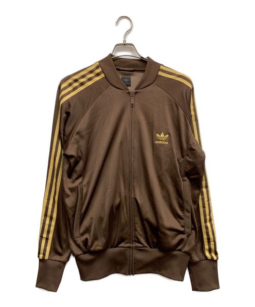 adidas（アディダス）adidas (アディダス) トラックジャケット ブラウンの古着・服飾アイテム