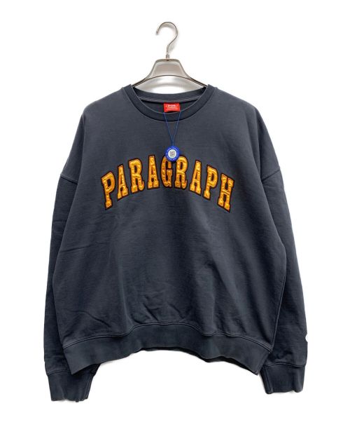 paragraph（パラグラフ）Paragraph (パラグラフ) クルーネックスウェット グレー サイズ:Lの古着・服飾アイテム