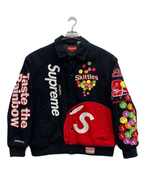 SUPREME（シュプリーム）SUPREME (シュプリーム) MITCHELL & NESS (ミッチェルアンドネス) バーシティジャケット ブラック サイズ:Lの古着・服飾アイテム