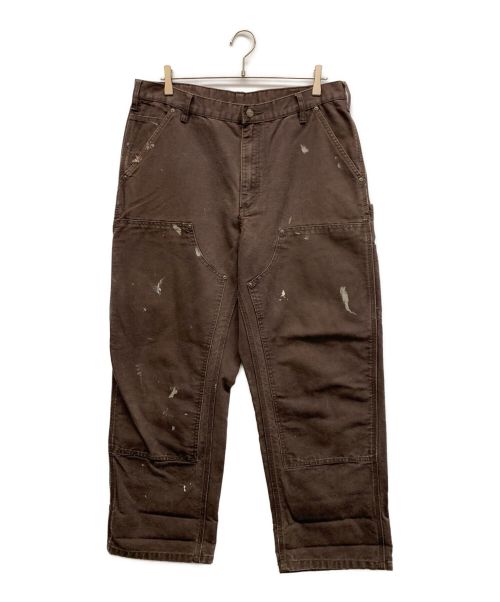 CarHartt（カーハート）CarHartt (カーハート) ダブルニーダックパンツ ブラウン サイズ:SIZE 91cm (W36)の古着・服飾アイテム