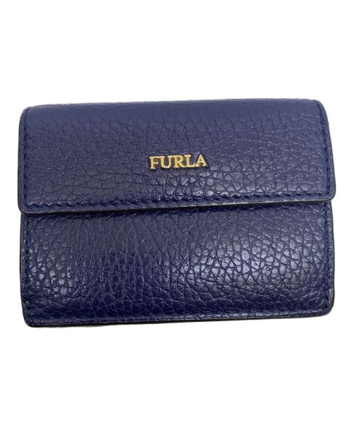 FURLA（フルラ）FURLA (フルラ) コンパクトウォレット ネイビーの古着・服飾アイテム