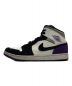 NIKE (ナイキ) AIR JORDAN1 MID ブラック×パープル サイズ:29cm：9000円