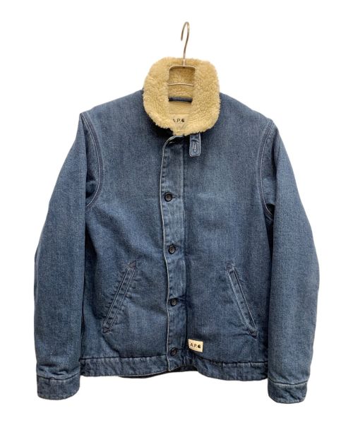 CarHartt（カーハート）CarHartt (カーハート) A.P.C. (アーペーセー) ボアデニムジャケット インディゴ サイズ:Sの古着・服飾アイテム