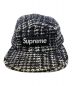 SUPREME (シュプリーム) キャップ ブラック×ホワイト：6000円