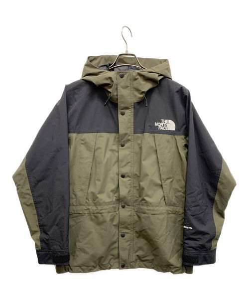 THE NORTH FACE（ザ ノース フェイス）THE NORTH FACE (ザ ノース フェイス) マウンテンライトジャケット カーキ×ブラック サイズ:Mの古着・服飾アイテム