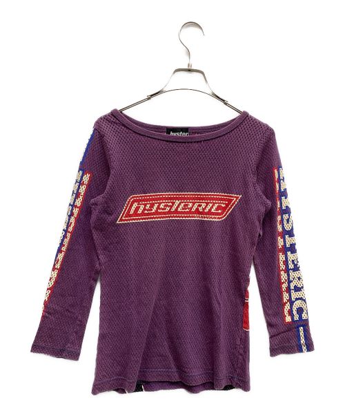 Hysteric Glamour（ヒステリックグラマー）Hysteric Glamour (ヒステリックグラマー) 00’sメッシュカットソー パープル サイズ:FREEの古着・服飾アイテム