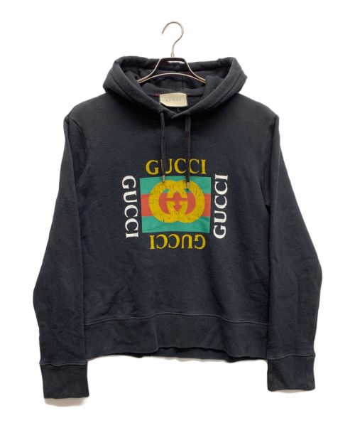 GUCCI（グッチ）GUCCI (グッチ) プルオーバーパーカー ブラック サイズ:不明の古着・服飾アイテム