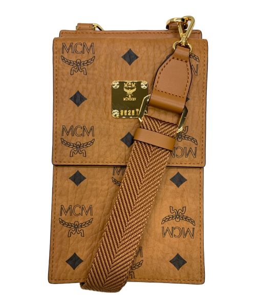 MCM（エムシーエム）MCM (エムシーエム) ショルダーポーチ ブラウンの古着・服飾アイテム