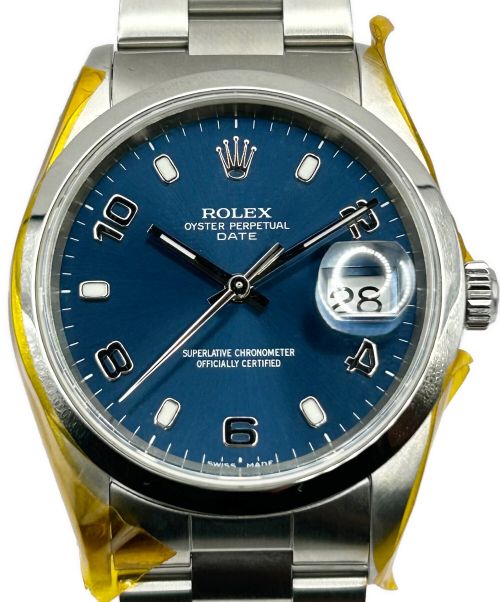 ROLEX（ロレックス）ROLEX (ロレックス) オイスターパーペチュアルデイト OYSTER PERPETUAL DATE 34 Ref.15200  青文字盤 サイズ:34mm/17.5cm/ユニセックスの古着・服飾アイテム