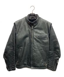 Schott（ショット）の古着「シングルライダースジャケット」｜ブラック