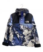 THE NORTH FACE×SUPREMEザ ノース フェイス×シュプリーム）の古着「17AW 雪山 マウンテンパーカー」｜ブラック×ブルー