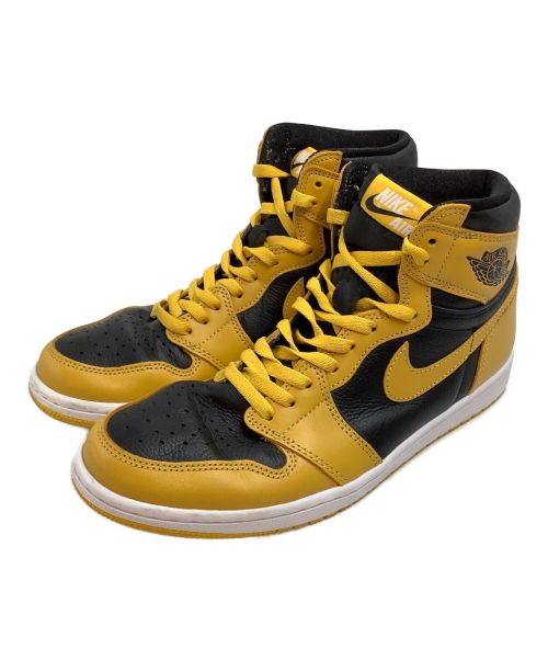 NIKE（ナイキ）NIKE (ナイキ) ハイカットスニーカー　AIR JORDAN1 HIGH OG ブラック×イエロー サイズ:UK9の古着・服飾アイテム