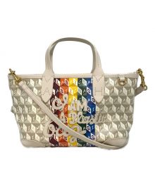 ANYA HINDMARCH（アニヤハインドマーチ）の古着「2WAYショルダーバッグ I AM PLASTIC BAG TOTE MINI MOTF RAINBOW」